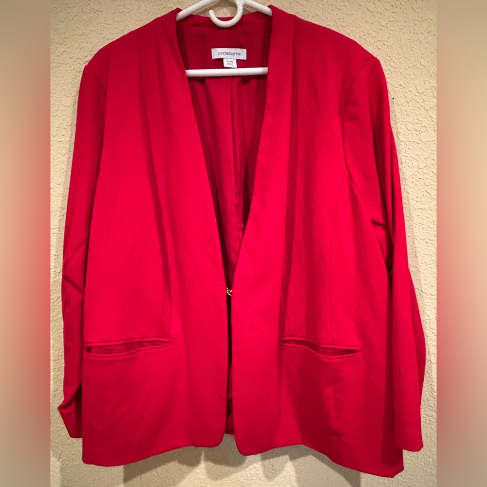 Liz Claiborne Red Blazer size 24W